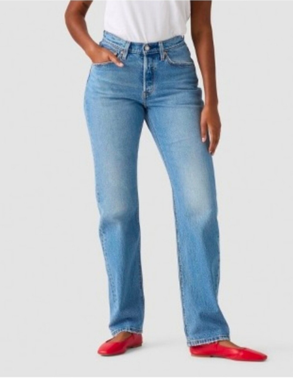 Levi's Women's 501 Curve Stretch A High-Rise Fitted Through The Hip Easy Through